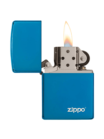 ENCENDEDOR HIG POLISH BLUE LOGO - ZIPPO 2