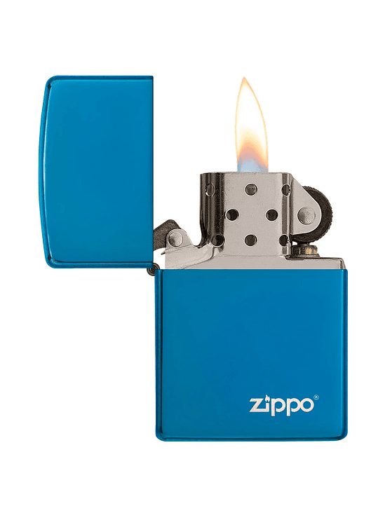 ENCENDEDOR HIG POLISH BLUE LOGO - ZIPPO 2