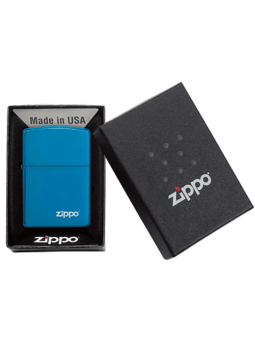 ENCENDEDOR HIG POLISH BLUE LOGO - ZIPPO 3