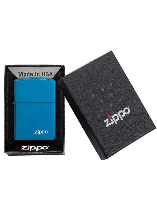 ENCENDEDOR HIG POLISH BLUE LOGO - ZIPPO 3