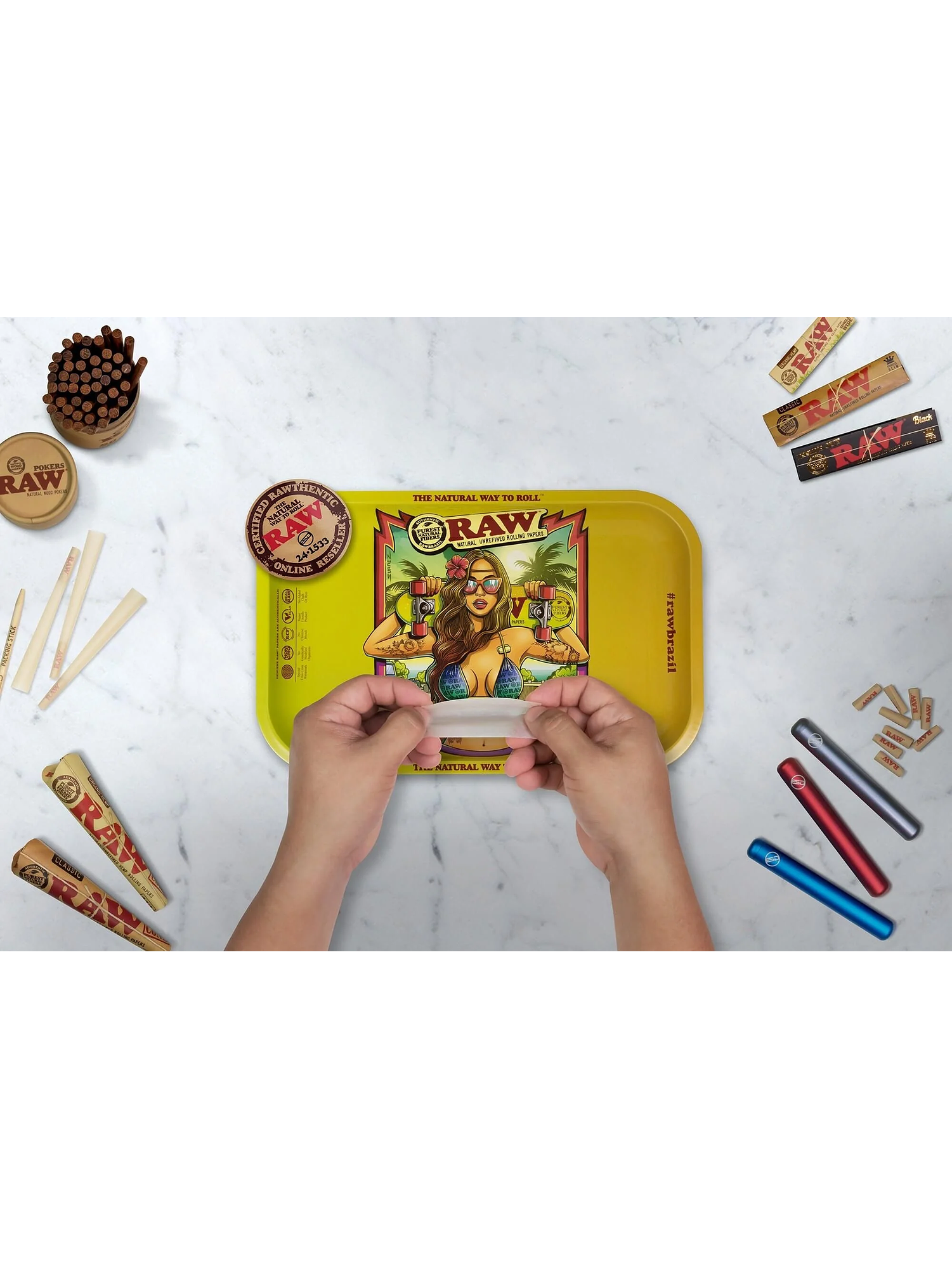 Bandeja Metálica Brazilian Girl Mediana-Raw 1