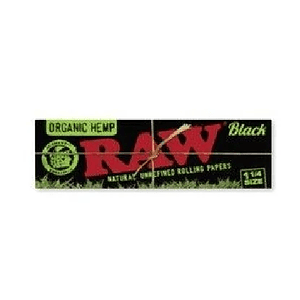 Papelillos Black Organic Hemp 1 1/4  1 Ud-Raw
