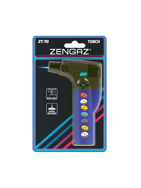ENCENDEDOR  TORCH ZT-70 AZUL/DONAS-ZENGAZ 1