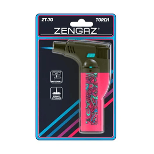 ENCENDEDOR  TORCH ZT-70 ROSA/MULTICOLOR-ZENGAZ