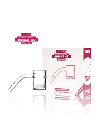 BANGER CUARZO SIMPLE 45 GRADOS 10MM-BONGLAB 1
