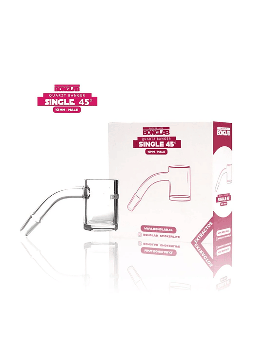 BANGER CUARZO SIMPLE 45 GRADOS 10MM-BONGLAB 1