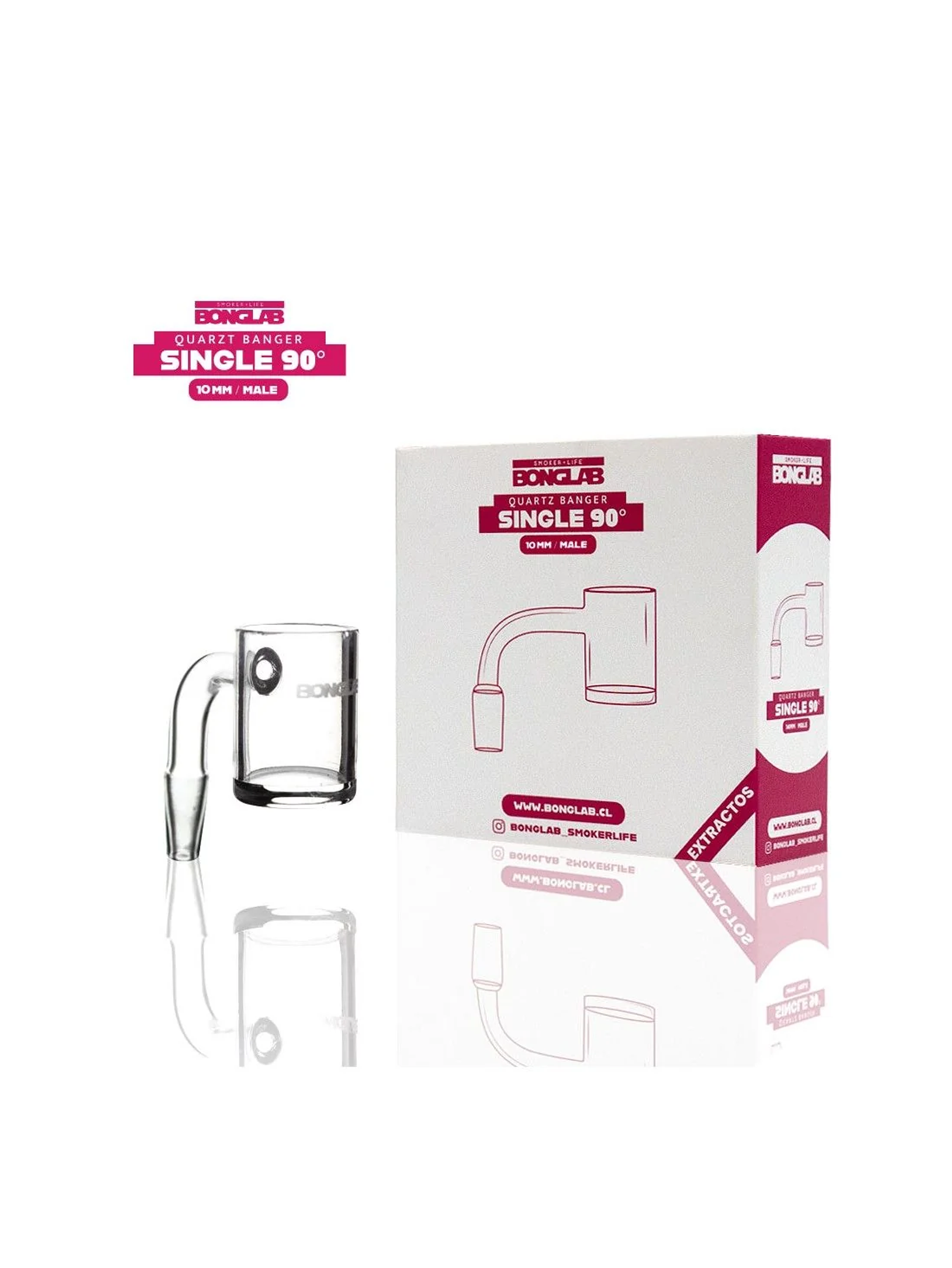 Banger Cuarzo Simple 90 Grados 10Mm-Bonglab 1