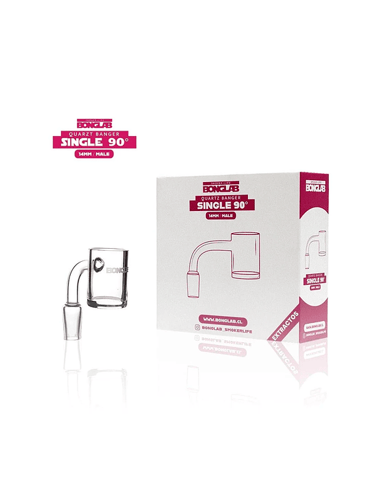 BANGER CUARZO SIMPLE 90 GRADOS 14MM-BONGLAB 1
