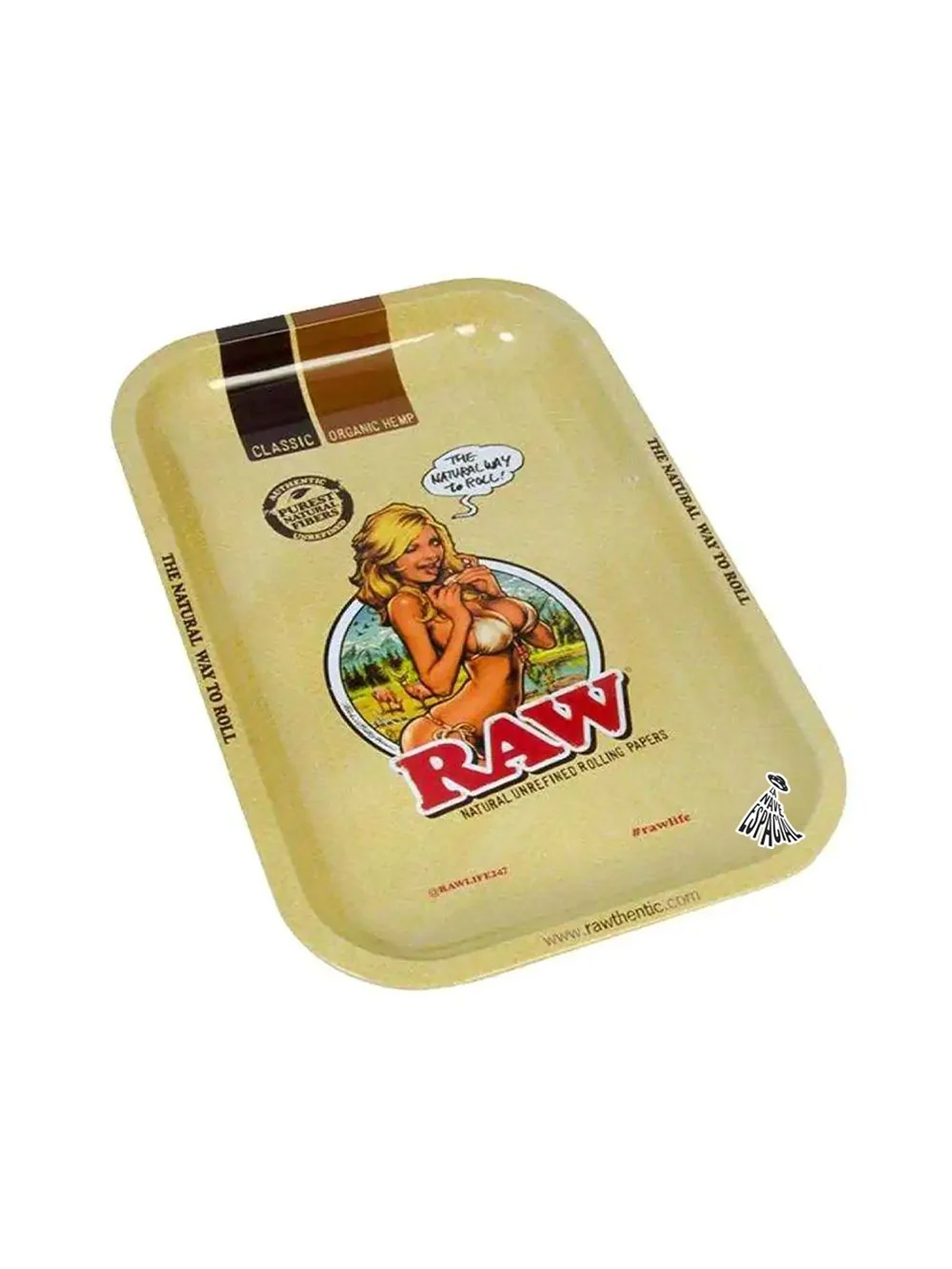 Bandeja Rolado Metalica 18X12Cm Raw Girl 1