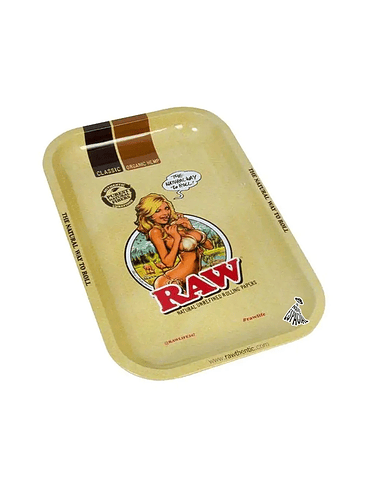 BANDEJA ROLADO METALICA 18X12CM RAW GIRL 1