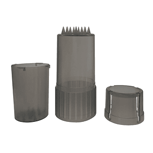 Moledor Contenedor Plastico Portatil Negro