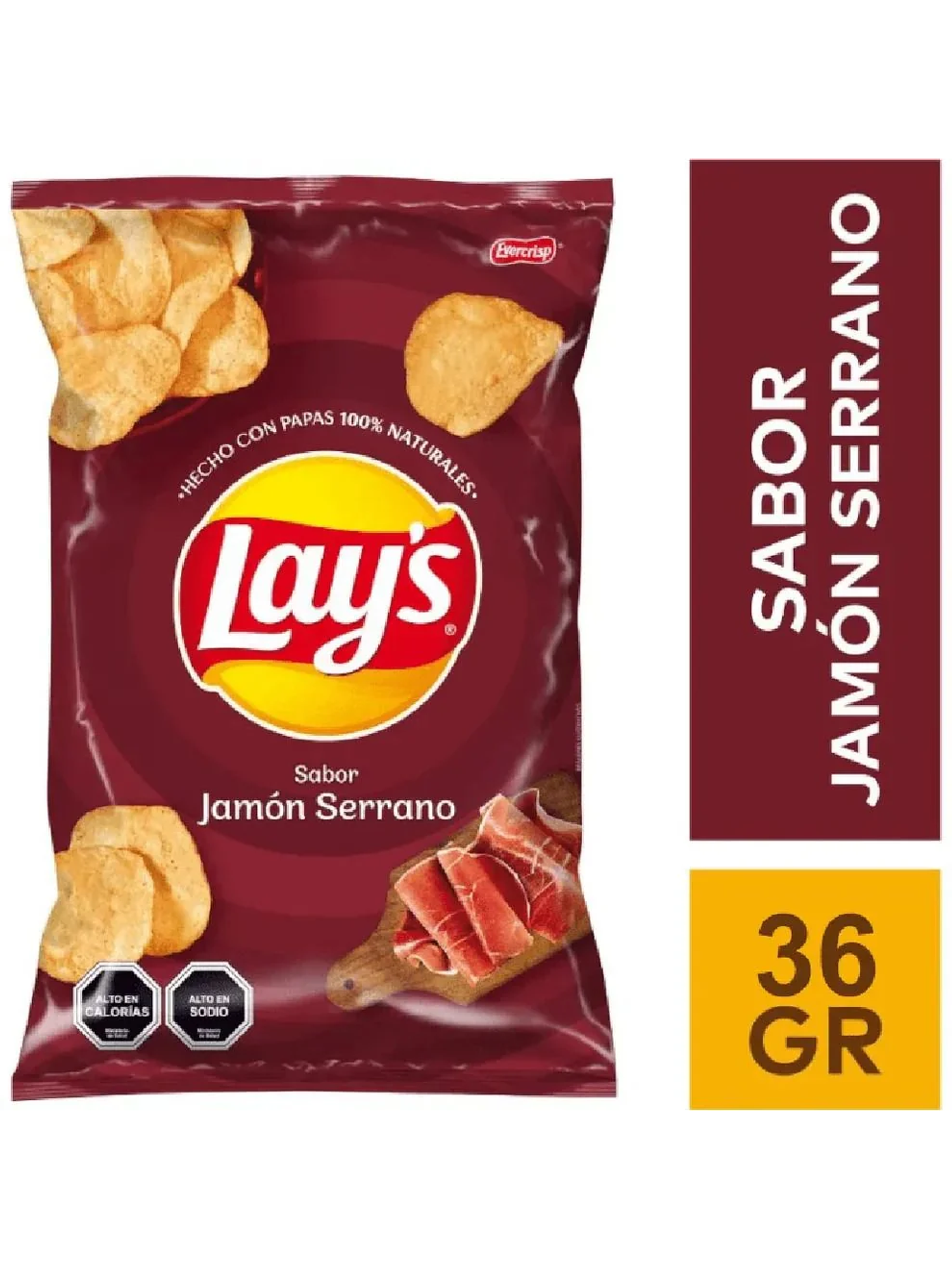 Papas Fritas Lay’S Jamón Serrano 36G 1