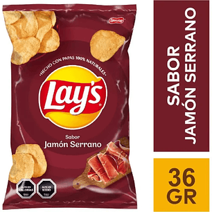 PAPAS FRITAS LAY’S JAMÓN SERRANO 36G