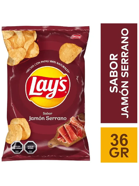 Papas Fritas Lay’S Jamón Serrano 36G 1