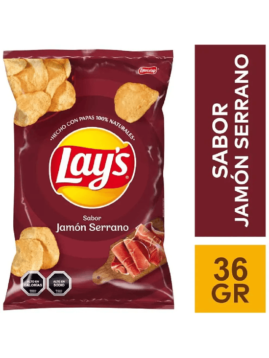 PAPAS FRITAS LAY’S JAMÓN SERRANO 36G 1