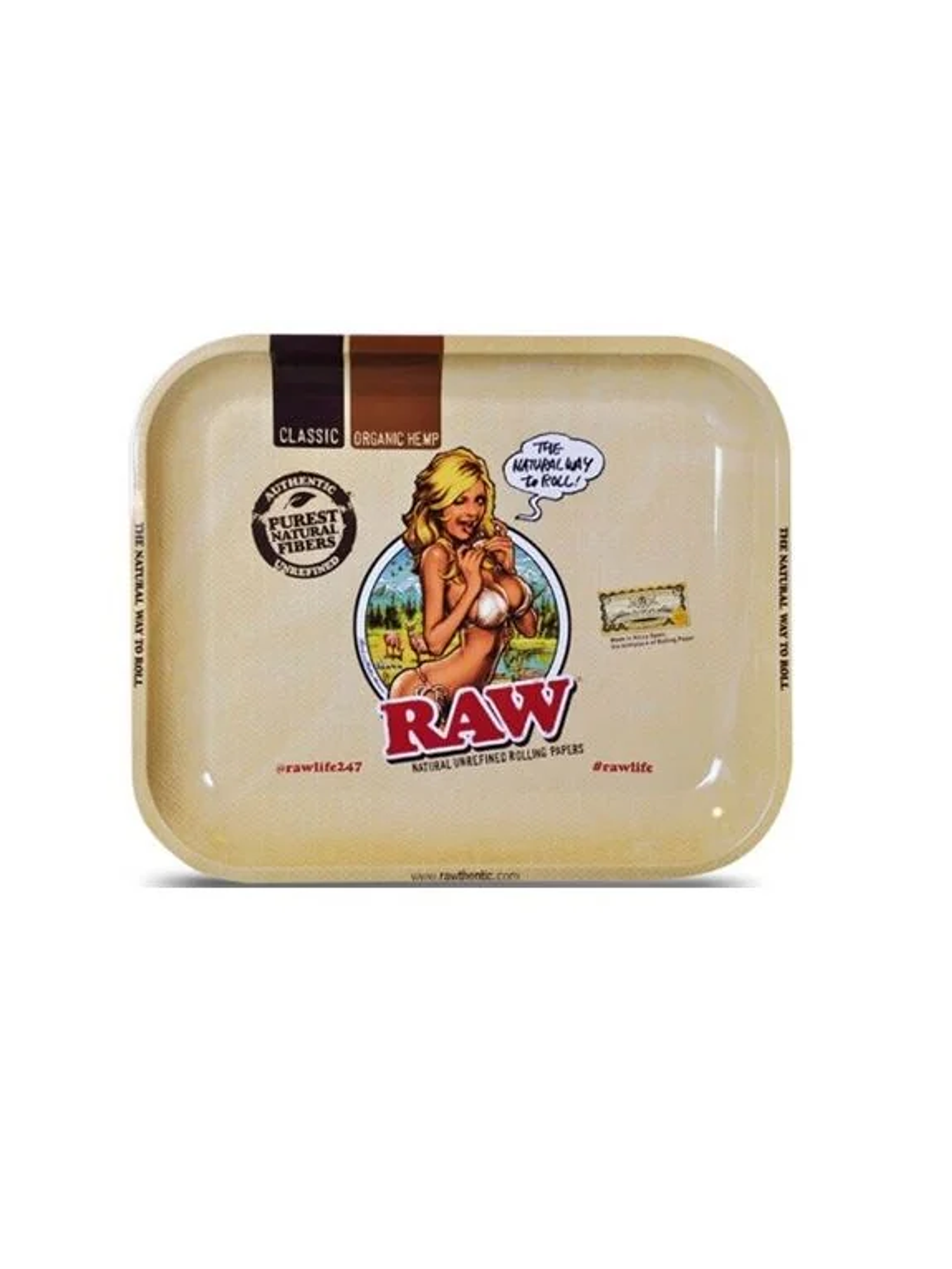 Bandeja Rolado Metalica 28X18Cm Raw 1