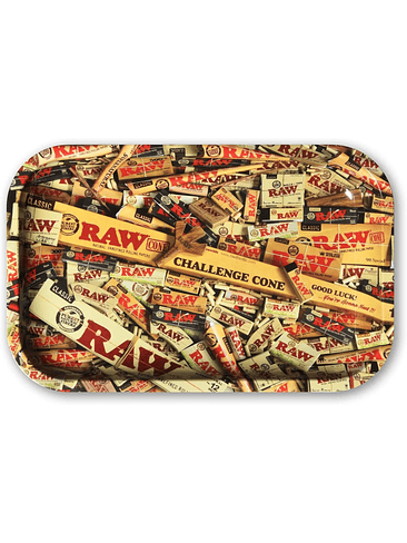 BANDEJA ROLADO METALICA 28X18CM RAW MIX 1