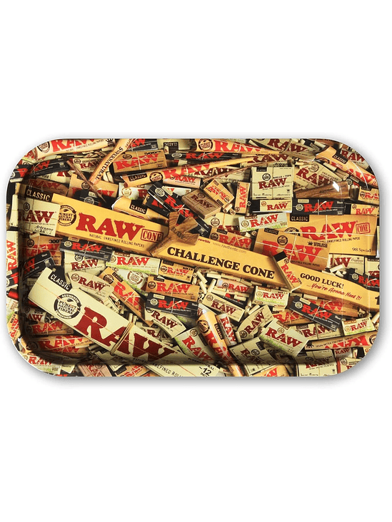 BANDEJA ROLADO METALICA 28X18CM RAW MIX 1