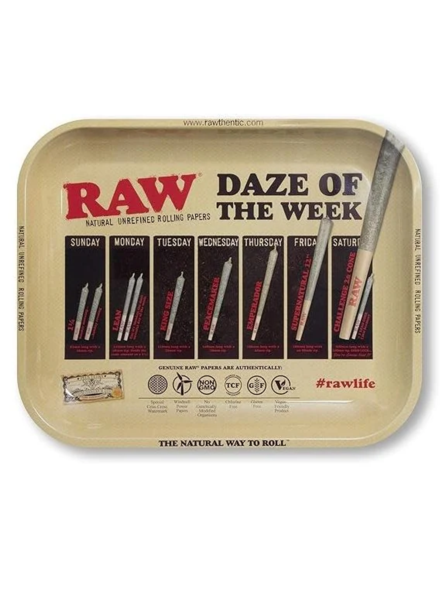 Bandeja Rolado Metalica 18X12Cm Raw 1