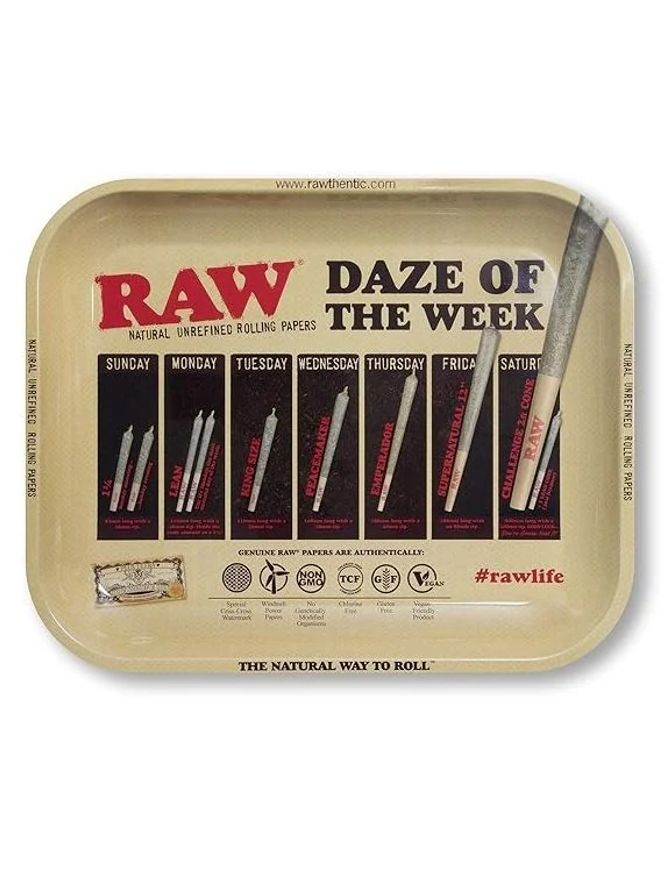 Bandeja Rolado Metalica 18X12Cm Raw 1