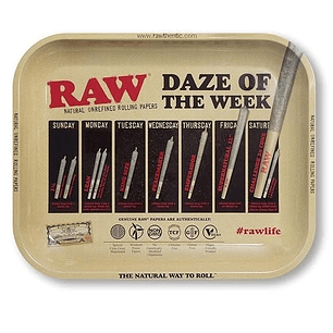 BANDEJA ROLADO METALICA 18X12CM RAW