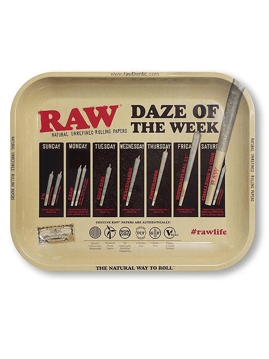 BANDEJA ROLADO METALICA 18X12CM RAW 1