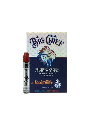 CARTRIDGE APPLE TRIFFER 1ML (VACIO)-BIG CHIEF 1