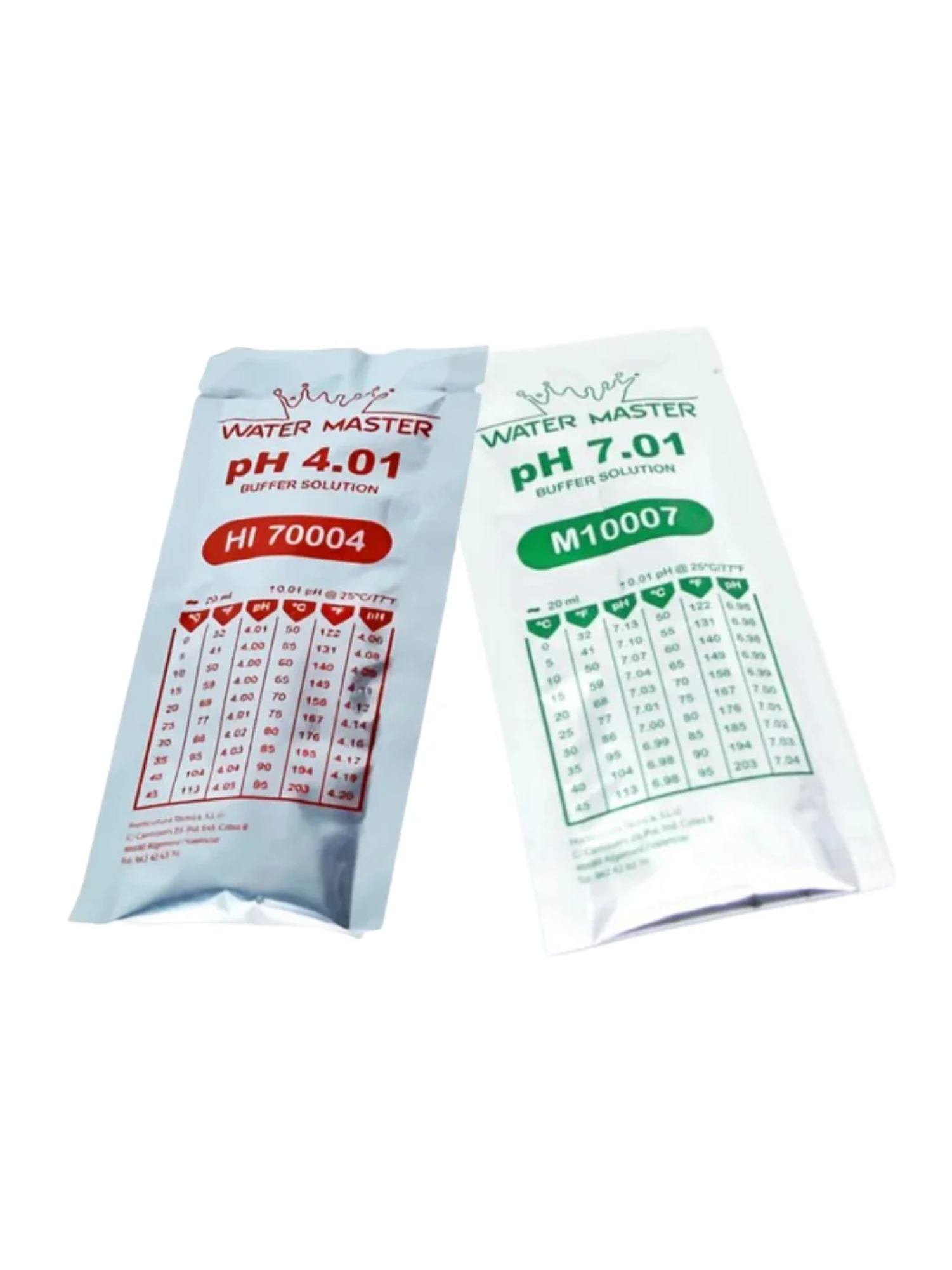 Water Master Pack Solucion Calibrador Ph 7.01/4.01 40Ml 1