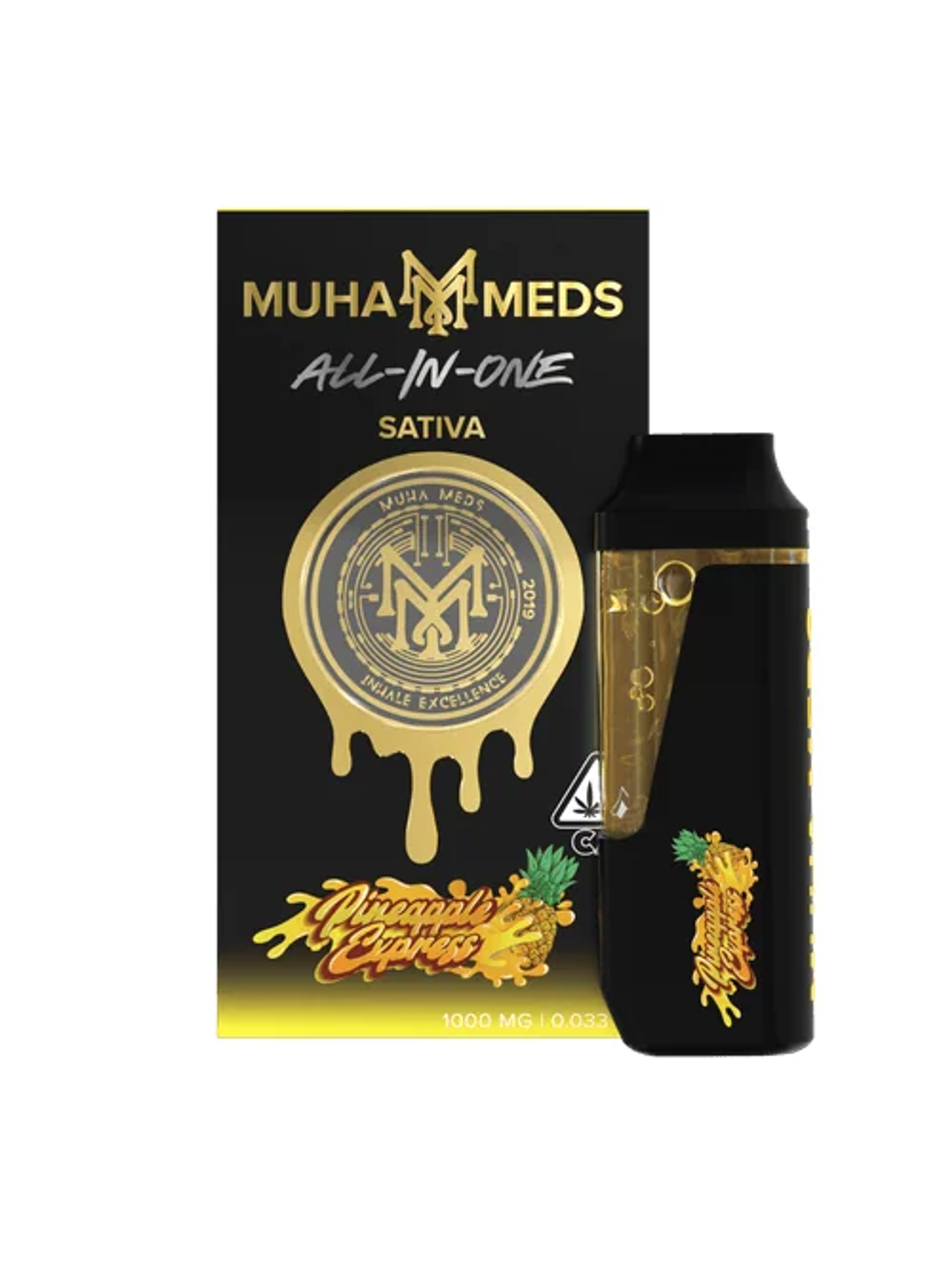 Full Cartridge Pod Batería Incluida Pinneaple 2Ml (Vacio)-Muha Meds 1