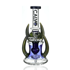 Rig Four Horn Blue-Calvo Glass