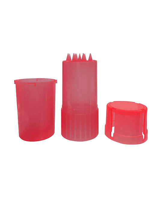MOLEDOR CONTENEDOR PLASTICO PORTATIL ROJO 2