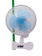 VENTILADOR CLIP FAN PINZA OSCILANTE 22CM 20W-KASVI - Miniatura 2
