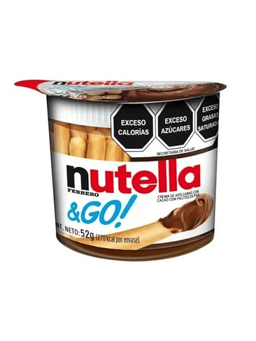 CREMA DE AVELLANA UNTABLE NUTELLA & GO, 52 G 1