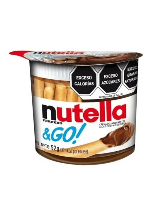 CREMA DE AVELLANA UNTABLE NUTELLA & GO, 52 G 1