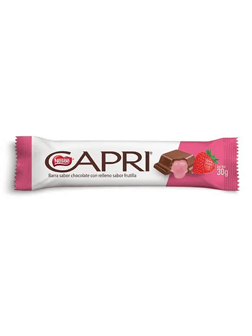 CHOCOLATE CAPRI FRUTILLA 30GR 1
