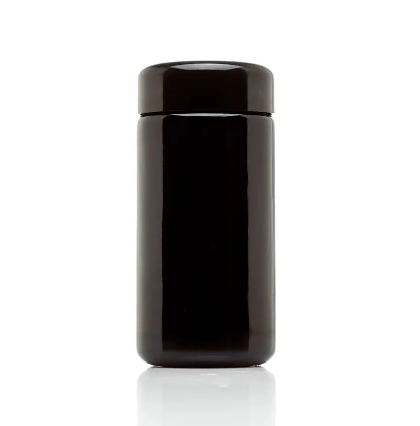 Contenedor Vidrio Negro Uv Con Tapa 1