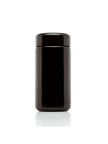 CONTENEDOR VIDRIO NEGRO UV CON TAPA 1