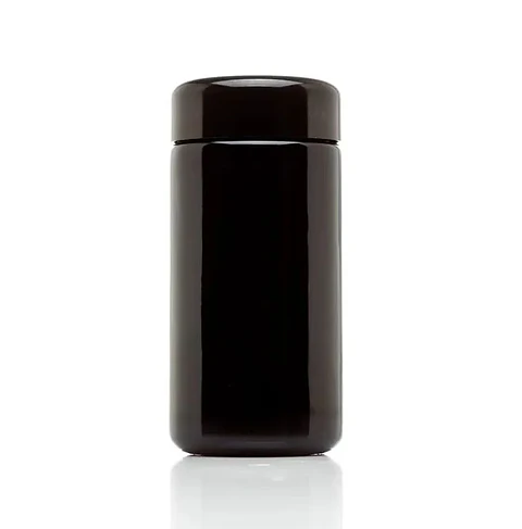 Contenedor Vidrio Negro Uv Con Tapa