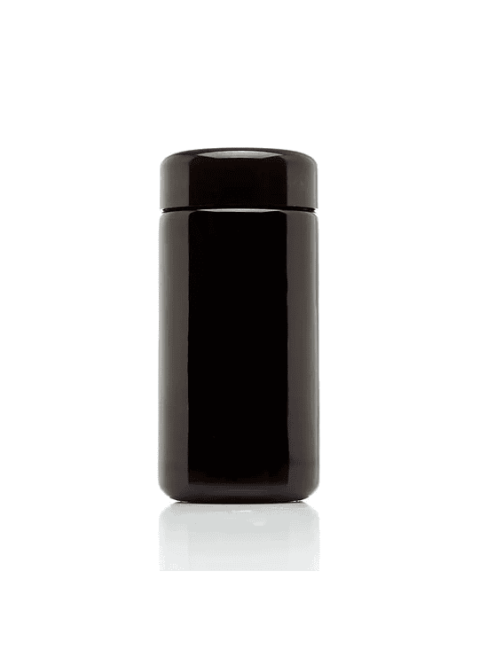 CONTENEDOR VIDRIO NEGRO UV CON TAPA 1