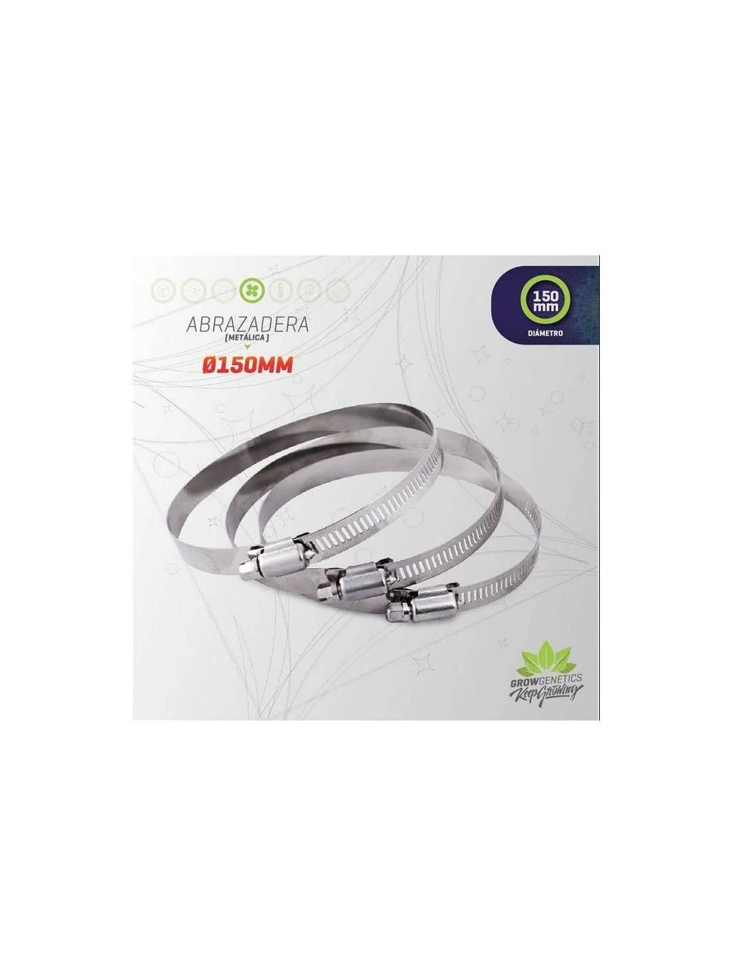 Abrazadera Metalica 150Mm-Grow Genetics 1