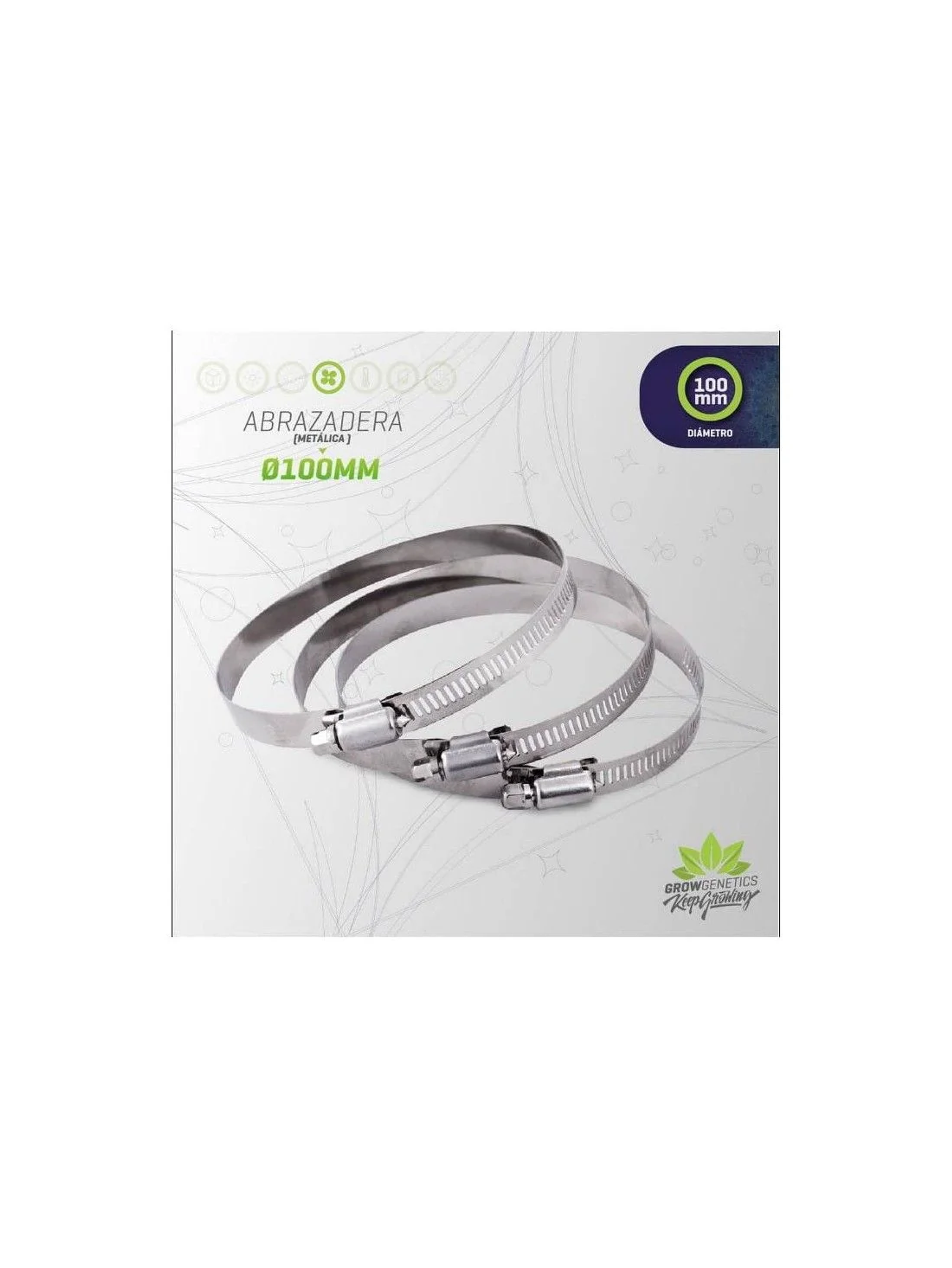 Abrazadera Metalica 100Mm-Grow Genetics 1