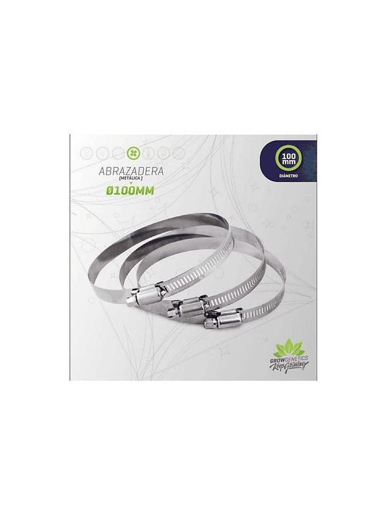 ABRAZADERA METALICA 100MM-GROW GENETICS 1