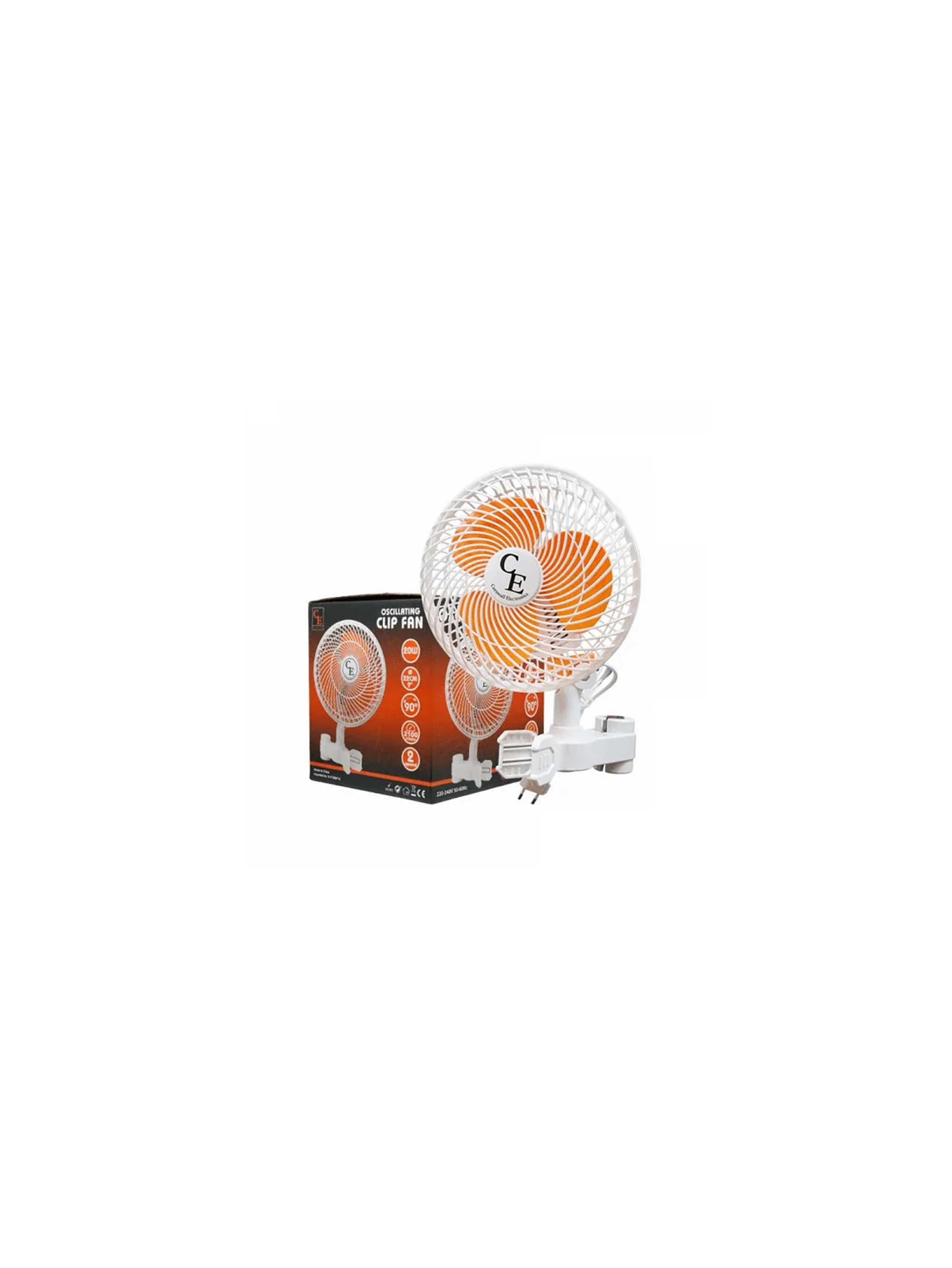 Ventilador De Pinza Oscilante 20W-Cornwall Electronic 2