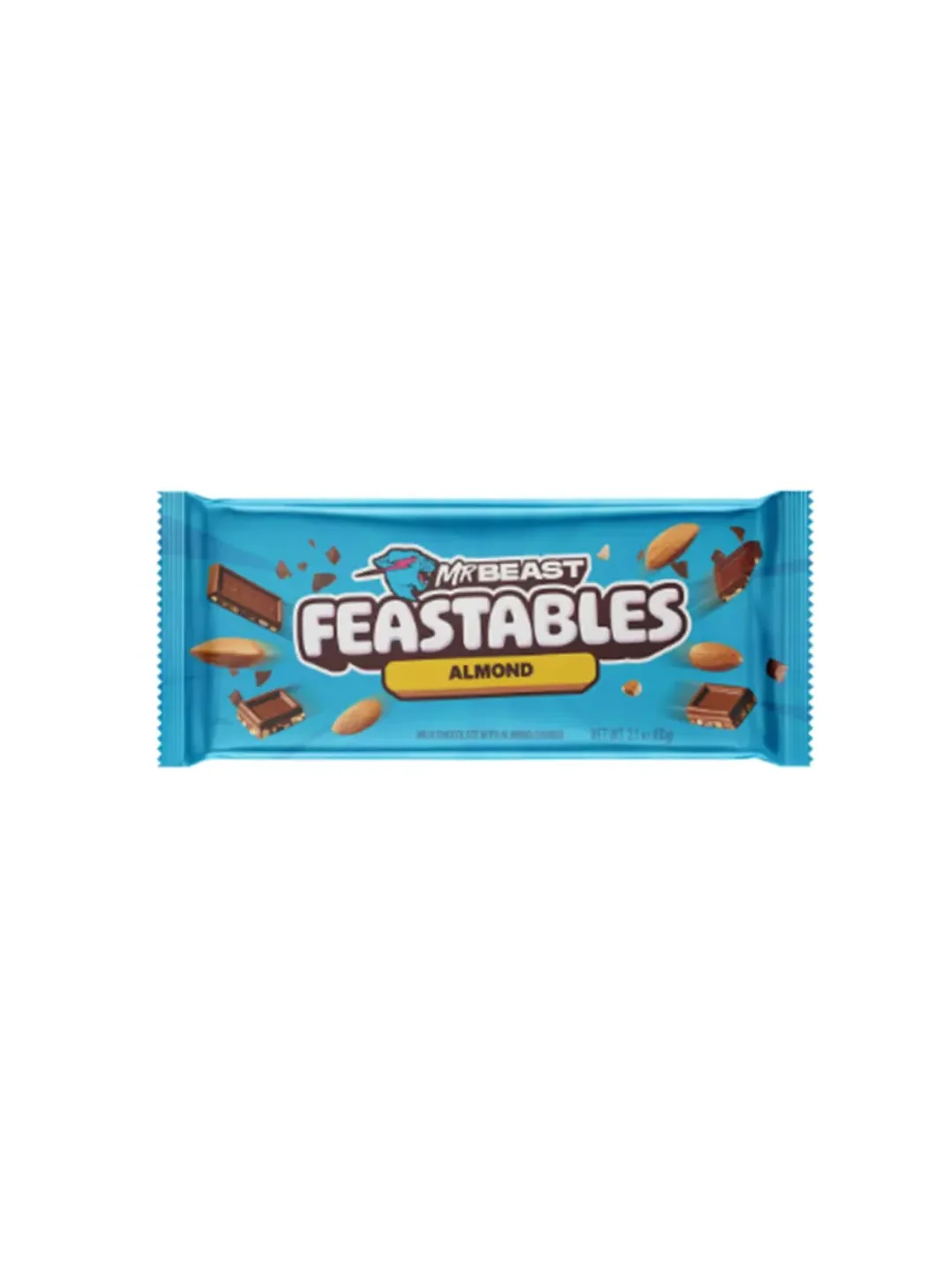 Almond Chocolate Bar 60Gr-Mr. Beast 1