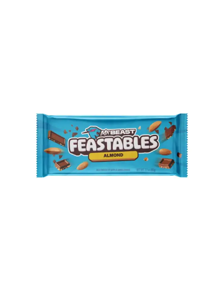 Almond Chocolate Bar 60Gr-Mr. Beast 1