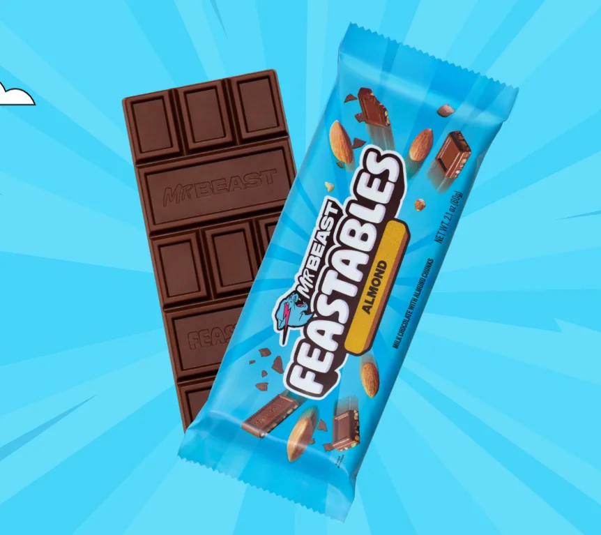 Almond Chocolate Bar 60Gr-Mr. Beast 2