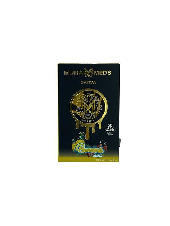 CARTRIDGE MUHA MEDS 0,8ML PINEAPPLE RUNTS SATIVA (VACIO)-MUHA MEDS 1