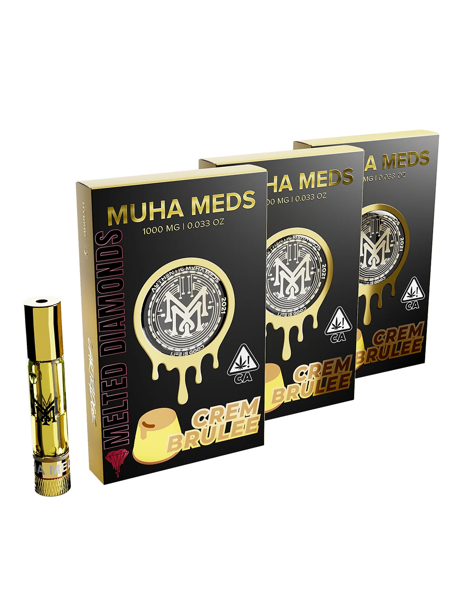 Cartridge Muha Meds 0,8Ml Apple Gelato Ice Hybrid (Vacio)-Muha Meds 1