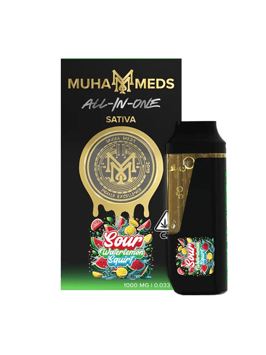 FULL CARTRIDGE POD BATERÍA INCLUIDA SOUR WATERMELON 2ML (VACIO)-MUHA MEDS 1