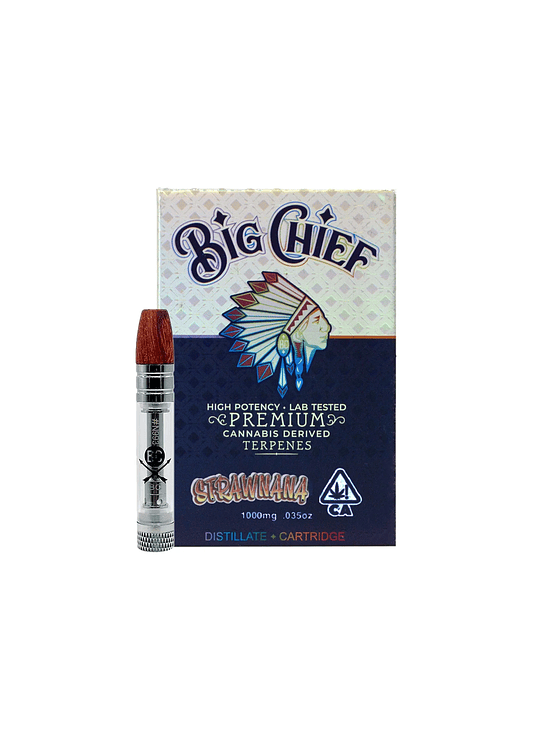 CARTRIDGE STRAWNANA 1ML (VACIO)-BIG CHIEF 1